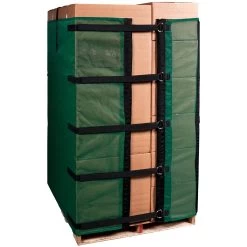 6' Reusable Pallet Wrap Cover, Heavy Duty W/ Corner Pallet Straps -container pallet wraps 6 2 1