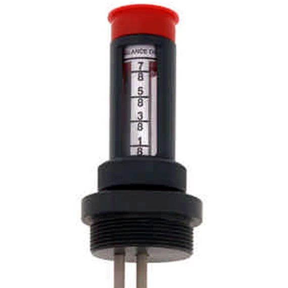 Therma™ Kynar Plastic Liquid Level Gauge For 275 Gallon IBC Tank, 2" NPS, For Chemicals - Image 2