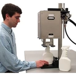 Pneumatic Pumpcap™ Capping Machine (15-130mm) Max Ht. 14" For Caps & Trigger Sprayers