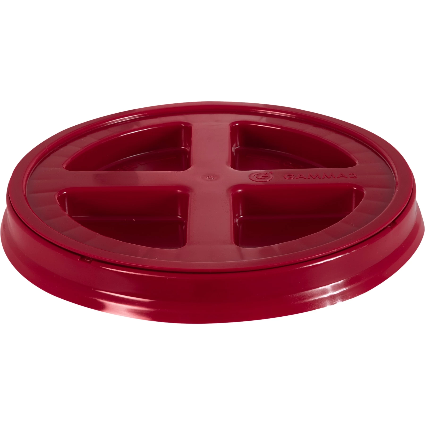 Red Gamma Seal Lid For 3.5, 5, 6 & 7 Gallon Plastic Pails 3 Red Gamma Seal Lid For 3.5, 5, 6 & 7 Gallon Plastic Pails