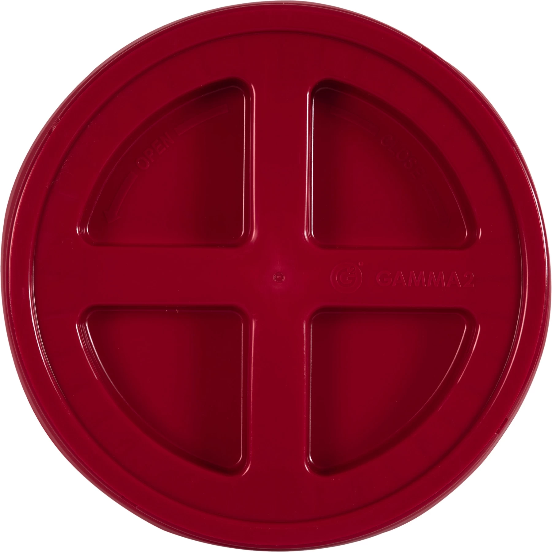 Red Gamma Seal Lid For 3.5, 5, 6 & 7 Gallon Plastic Pails 4 Red Gamma Seal Lid For 3.5, 5, 6 & 7 Gallon Plastic Pails - Image 2