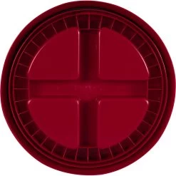 Red Gamma Seal Lid For 3.5, 5, 6 & 7 Gallon Plastic Pails 9 Red Gamma Seal Lid For 3.5, 5, 6 & 7 Gallon Plastic Pails -container red gamma seal lid for 3.5 5 6 and 7 gallon plastic pails 56wgs7 3