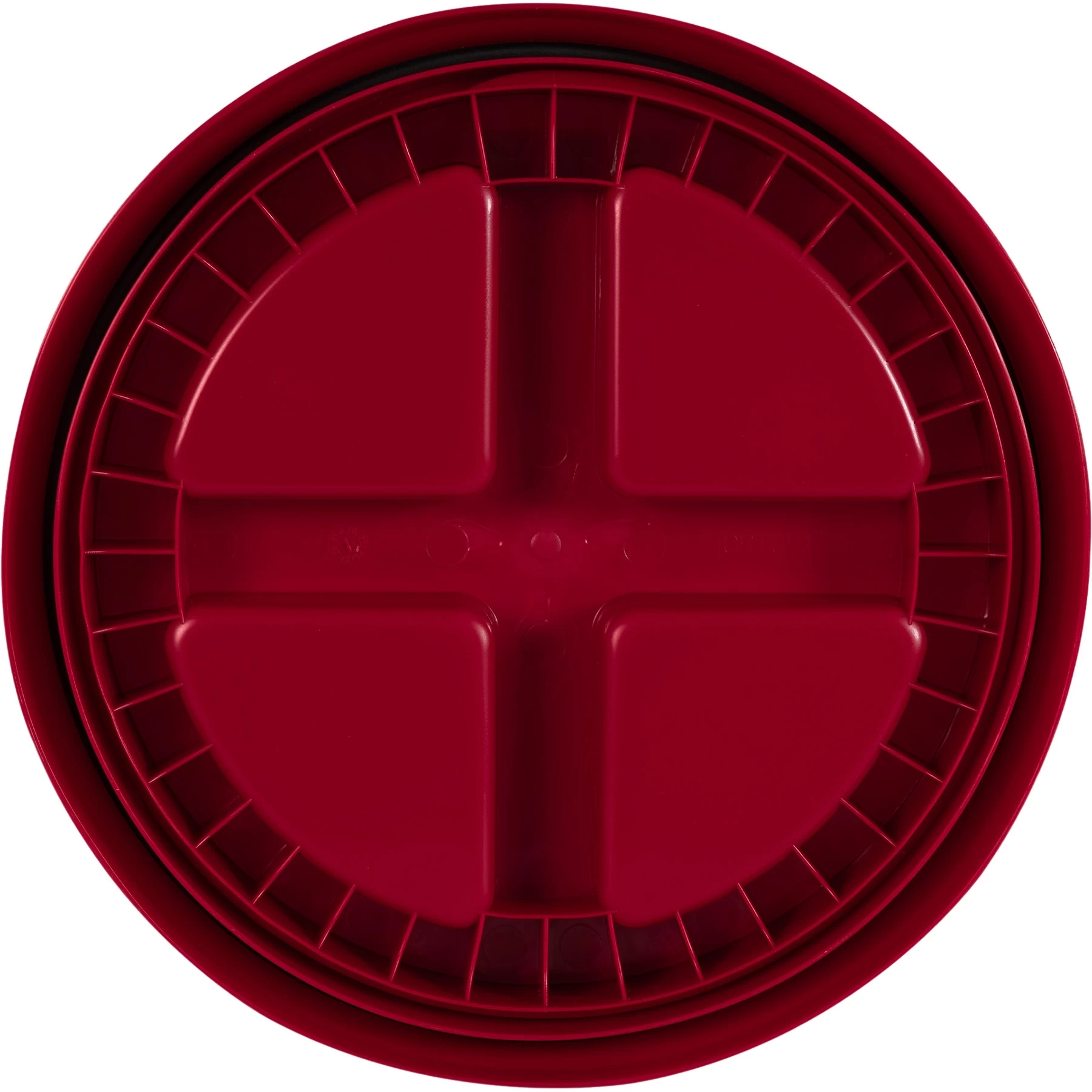 Red Gamma Seal Lid For 3.5, 5, 6 & 7 Gallon Plastic Pails 5 Red Gamma Seal Lid For 3.5, 5, 6 & 7 Gallon Plastic Pails - Image 3