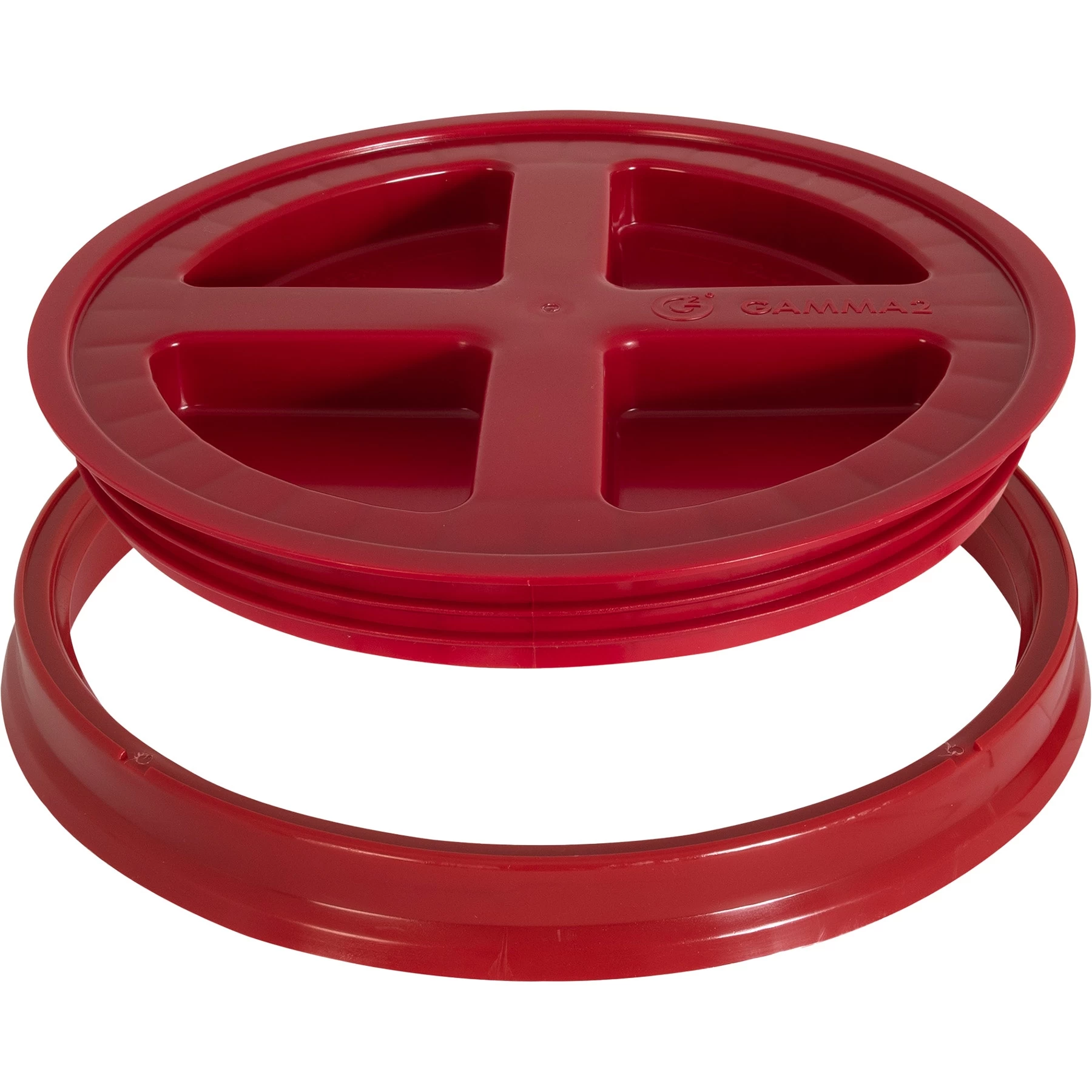 Red Gamma Seal Lid For 3.5, 5, 6 & 7 Gallon Plastic Pails 6 Red Gamma Seal Lid For 3.5, 5, 6 & 7 Gallon Plastic Pails - Image 4
