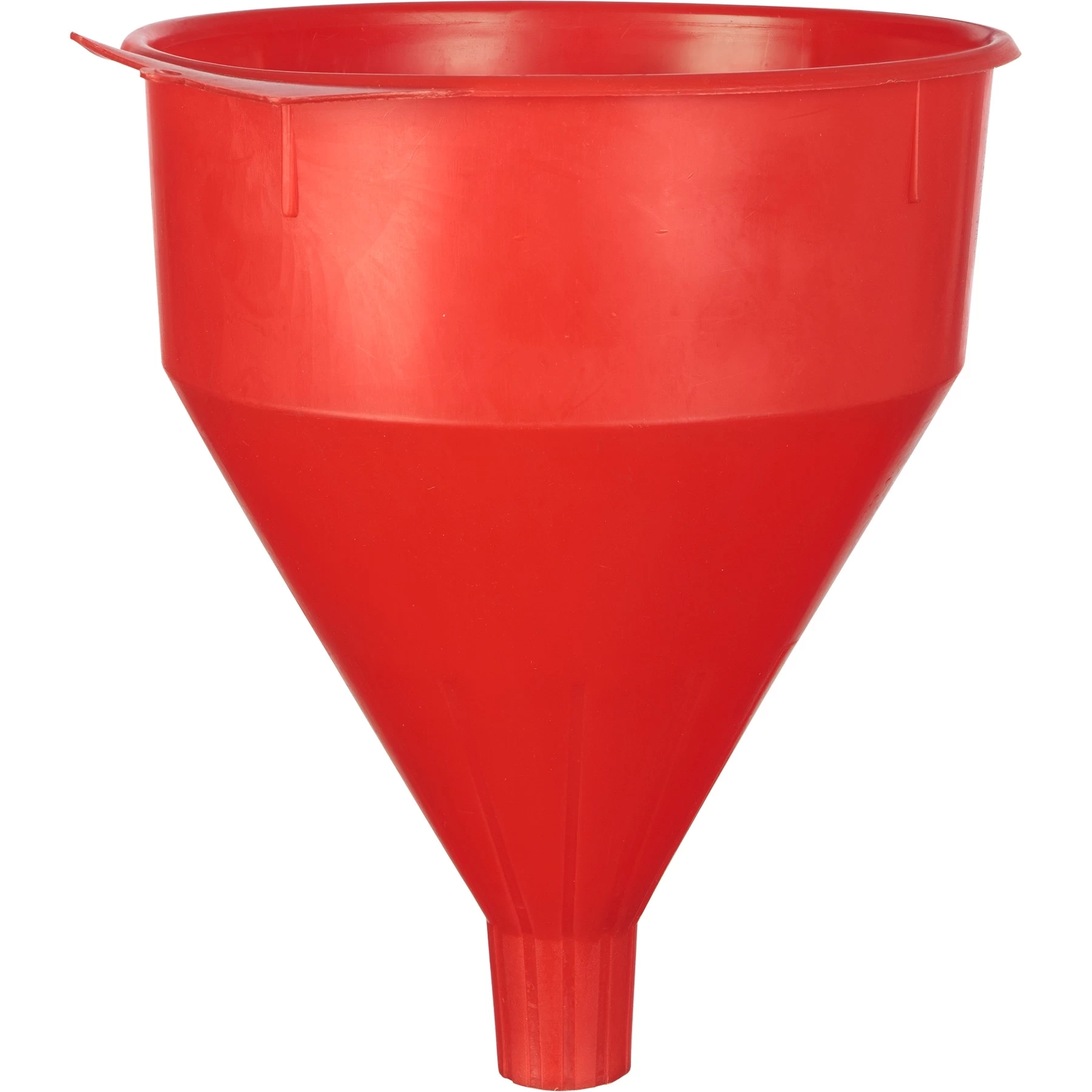 Red Plastic Funnel With Brass Screen, 1 Gallon 3 Red Plastic Funnel With Brass Screen, 1 Gallon