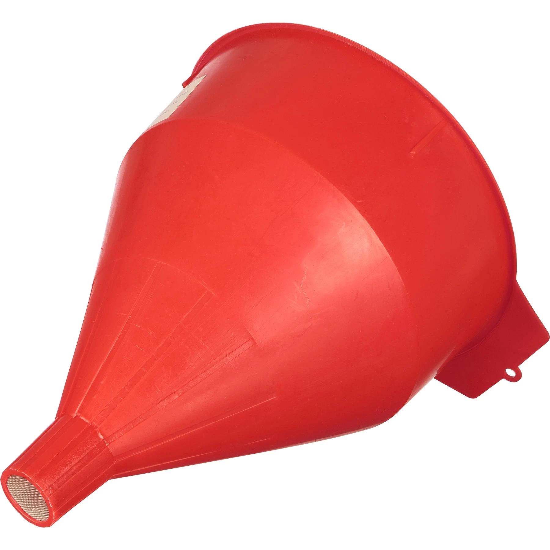Red Plastic Funnel With Brass Screen, 1 Gallon 4 Red Plastic Funnel With Brass Screen, 1 Gallon - Image 2
