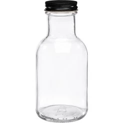 8 Oz. Clear Glass Stout Bottle, 38mm 38-405, 12/cs -container s a0008 200c1c 8
