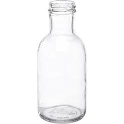 12 Oz. Clear Glass Stout Bottle, 38mm 38-2000, 12/cs
