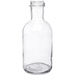 16 Oz. Clear Glass Stout Bottle, 38mm 38-2000, 12/cs