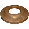 55 Gallon Drum Brown Plastic Flat Top Trash Receptacle Lid, 11.5" Opening -container s7120 02 073