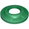 55 Gallon Drum Green Plastic Flat Top Trash Receptacle Lid, 11.5" Opening 1 55 Gallon Drum Green Plastic Flat Top Trash Receptacle Lid, 11.5" Opening -container s7120 02 075
