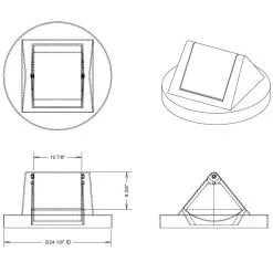 55 Gallon Drum Black Plastic Swing Top Trash Receptacle Lid 6 55 Gallon Drum Black Plastic Swing Top Trash Receptacle Lid -container s7220a drawing 5
