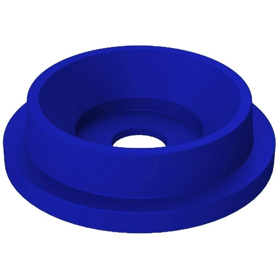 55 Gallon Drum Blue Plastic Funnel Top Recycling Lid, 5" Opening 3 55 Gallon Drum Blue Plastic Funnel Top Recycling Lid, 5" Opening
