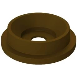 55 Gallon Drum Brown Plastic Funnel Top Recycling Lid, 5" Opening
