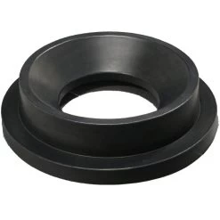 55 Gallon Drum Black Plastic Funnel Top Trash Receptacle Lid, 11.5" Opening