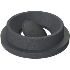 55 Gallon Drum Dark Granite Plastic Funnel Top Bug Barrier Trash Receptacle Lid