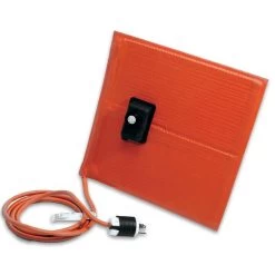 BriskHeat® 24" X 24" Heavy-Duty Silicone Rubber Heating Blanket For Metal, Adj. Thermostat, Up To 425°F W/Adhesive Backing, 120V, 1440W