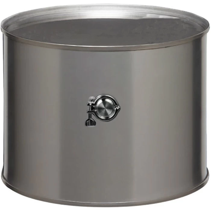 5 Gallon Stainless Steel Wine Barrel W/2 Tri-Clover 3 5 Gallon Stainless Steel Wine Barrel W/2 Tri-Clover