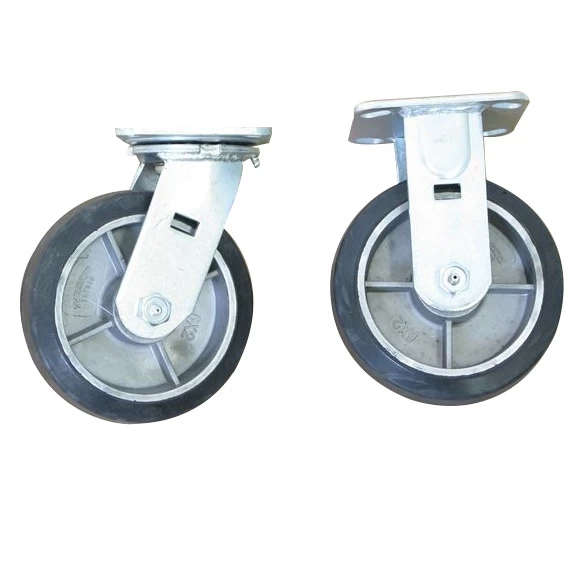 Wesco 24" X 36" Aluminum Platform Truck, Thrifty-Plate, 6" X 2" Rubber Casters, 2,000 Lb. Capacity 5 Wesco 24" X 36" Aluminum Platform Truck, Thrifty-Plate, 6" X 2" Rubber Casters, 2,000 Lb. Capacity - Image 3