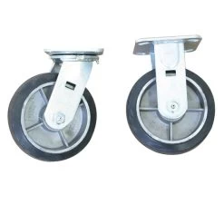 Wesco 24" X 48" Aluminum Platform Truck, Thrifty-Plate, Light-Duty, 6" X 2" Rubber Casters, 2,000 Lb. Capacity -container thrifty plate caster 273612 1