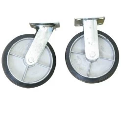 Wesco 30" X 48" Aluminum Platform Truck, Thrifty-Plate, Light-Duty, 8" X 2" Rubber Casters, 2,400 Lb. Capacity -container thrifty plate caster 273613 4