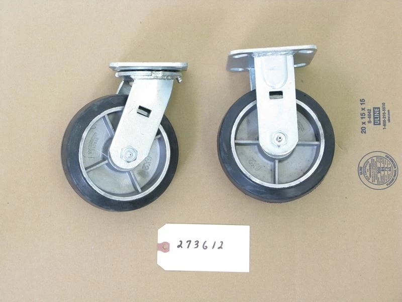Wesco 24" X 48" Aluminum Platform Truck, Thrifty-Plate, 6" X 2" Rubber Casters, 2,000 Lb. Capacity 5 Wesco 24" X 48" Aluminum Platform Truck, Thrifty-Plate, 6" X 2" Rubber Casters, 2,000 Lb. Capacity - Image 3