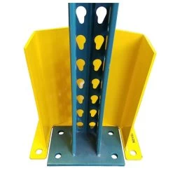 24"H X 6"ID Yellow Pallet Rack Upright Post Protector 10 24"H X 6"ID Yellow Pallet Rack Upright Post Protector -container upright rear view 1