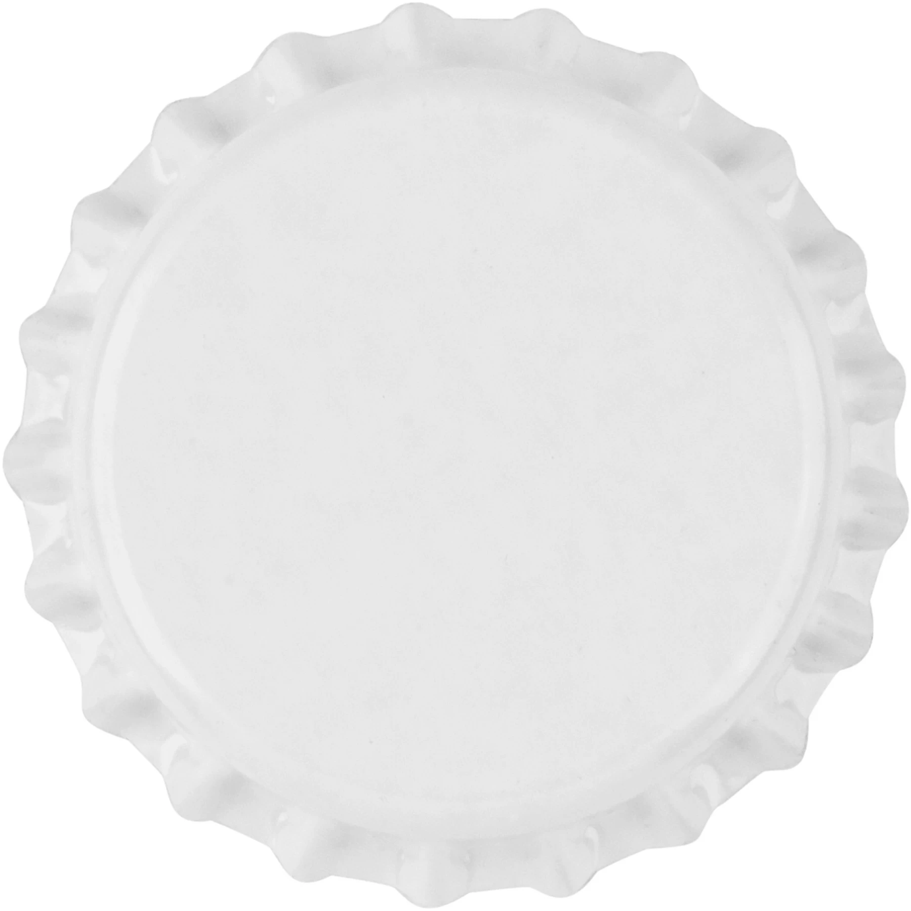 White Beer Bottle Caps, Oxygen Absorbing, 26 Mm Pry-Off Crown, 10,000/cs 4 White Beer Bottle Caps, Oxygen Absorbing, 26 Mm Pry-Off Crown, 10,000/cs - Image 2