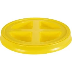 Yellow Gamma Seal Lid For 3.5, 5, 6 & 7 Gallon Plastic Pails