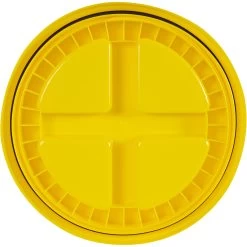 Yellow Gamma Seal Lid For 3.5, 5, 6 & 7 Gallon Plastic Pails -container yellow gamma seal lid for 3.5 5 6 and 7 gallon plastic pails 56wgs8 3