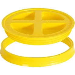 Yellow Gamma Seal Lid For 3.5, 5, 6 & 7 Gallon Plastic Pails -container yellow gamma seal lid for 3.5 5 6 and 7 gallon plastic pails 56wgs8 4