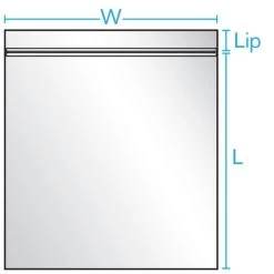 6" X 6" Zip-Top Reclosable Poly Bags, 1.25 Mil, Clear, 1,000/cs -container zip top poly bags dims 23